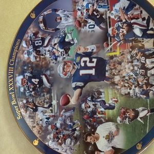 The Danbury Mint New England Patriots collectible plates